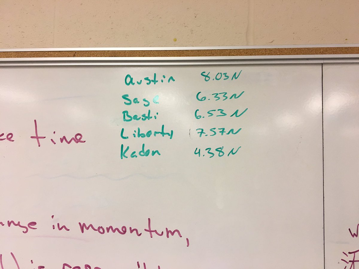 SteveMaier_'s tweet photo. Impulse Bumper Challenge! Kaden wins!! 🏆Sage’s “Boat” will be the source of height and width constraints for the future! #AlvaPhysics #GoldbugPride https://t.co/73xHyuEd3e