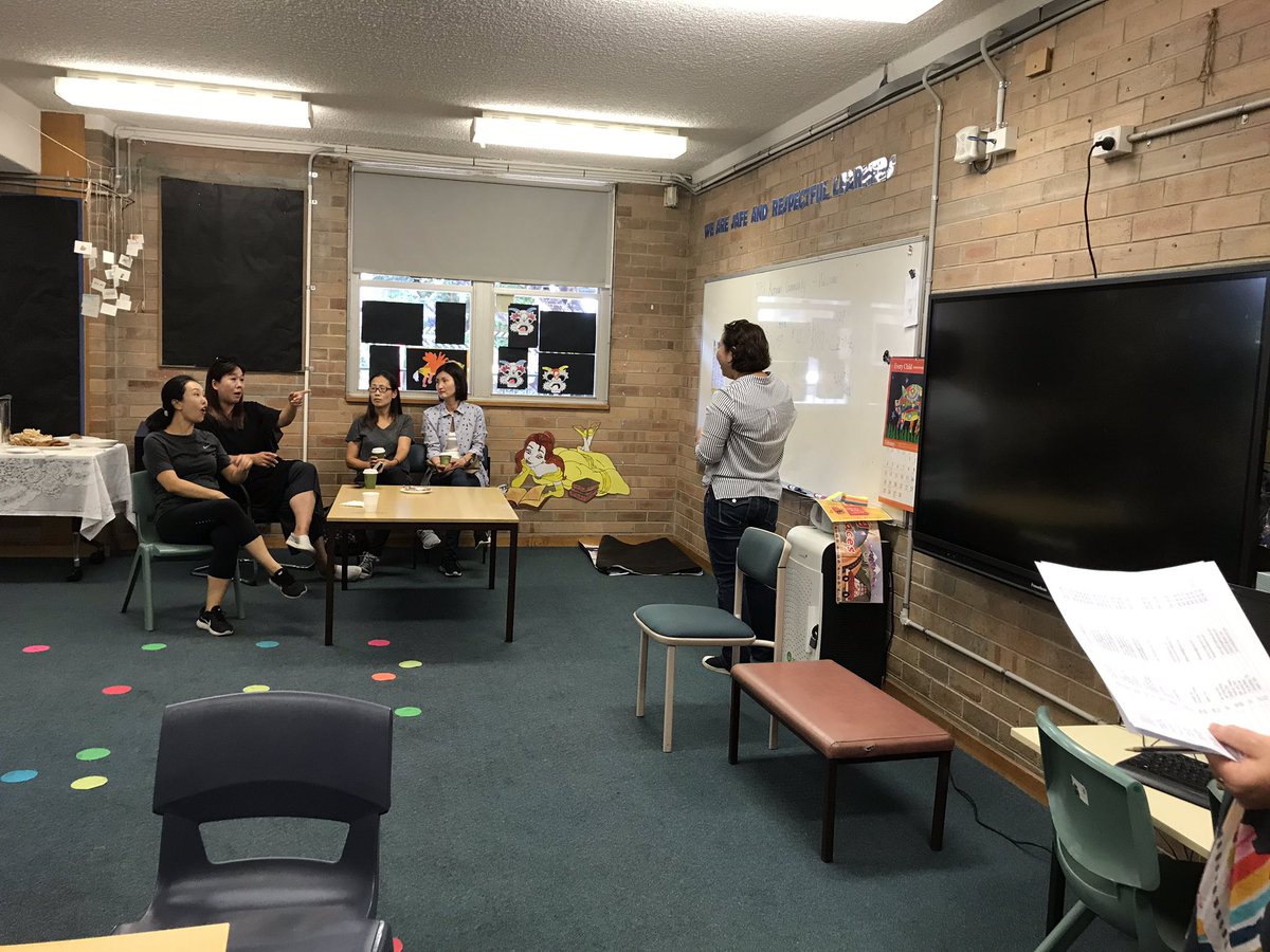 Korean community morning tea at #dundasps facilitated by our EAL teacher. Fantastic turn out and great use of our new Community Hub space! <a href="/NSWEducation/">NSW Dept of Education</a>