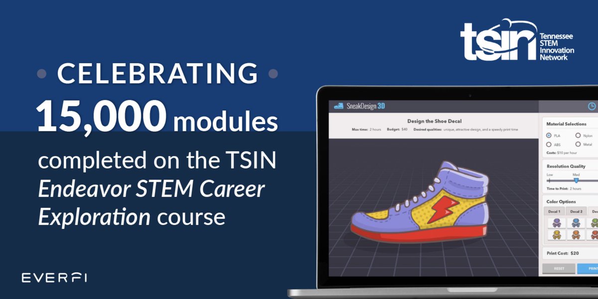 theTSIN's tweet image. Tennessee students have completed over 15,000 interactive #STEM career awareness modules in Endeavor by @EVERFIK12! Check out our website to learn more or register for a free account. tsin.org/endeavor-by-ev…