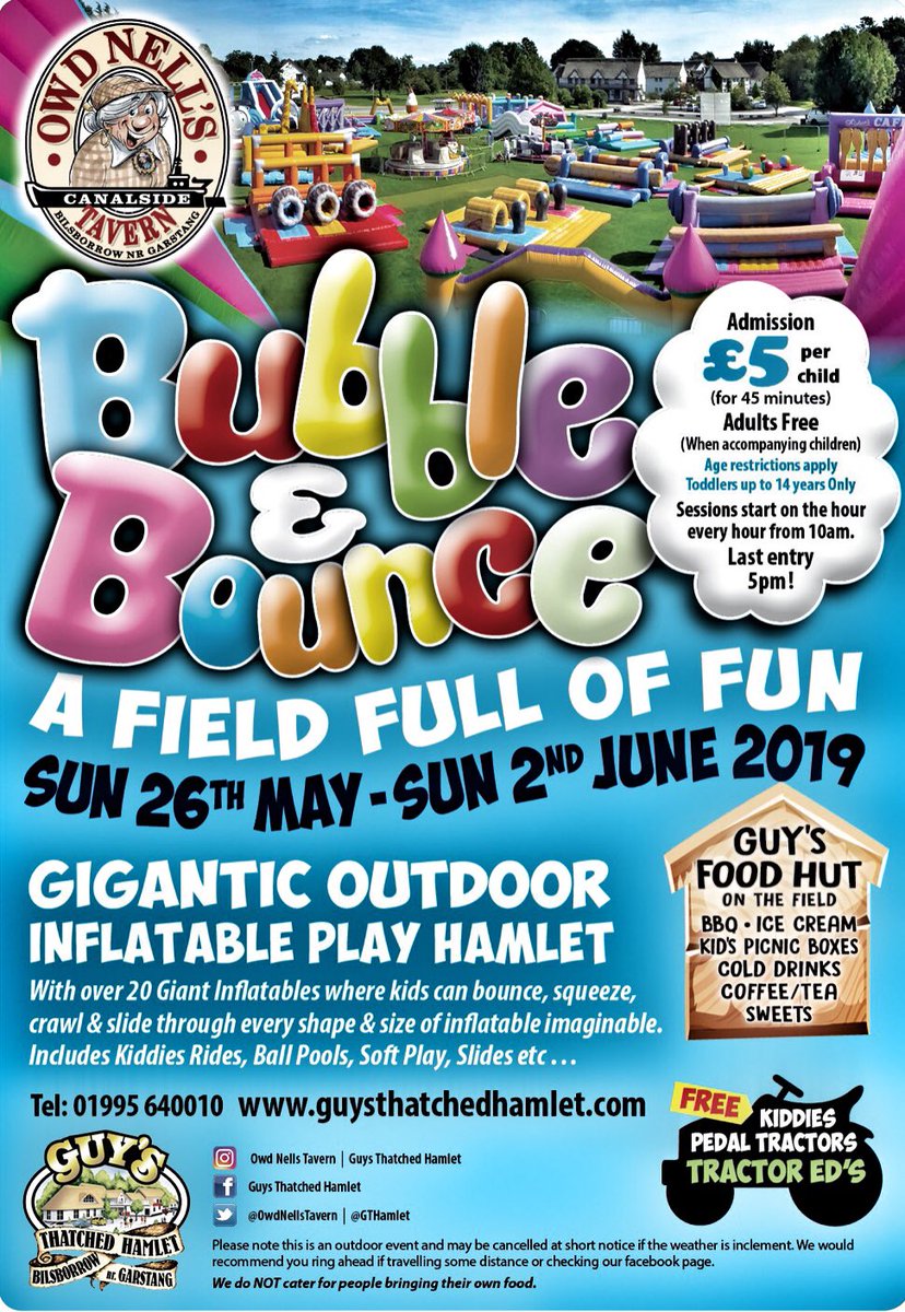 OwdNellsTavern's tweet photo. Just a few of our up coming events for your diary... #whatson #events #festivals #StPats #Easter #canalside #owdnells #bubbleNbounce #schoolholidays https://t.co/UfIM6j98S3