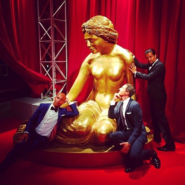 PiliTF's tweet photo. #SashaRoiz, TristanKhan and RichOrosco posing for a photo under the Golden Nymph. At the Grimaldi Forum
54th Monte Carlo TVFestival. Monaco, June 2014 #mc2014
1) Credit: Sasha Roiz
2) Credit: estelle https://t.co/LdsvUVezDW