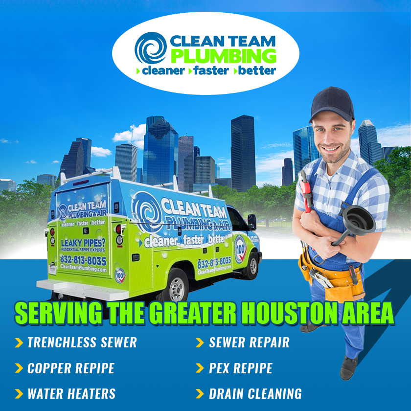 CleanTeamRepipe's tweet image. From leaks to re-piping, our professionals here at Clean Team Repipe have you covered. Give us a call today for cleaner, faster, better plumbing service! #houston #repipe

cleanteamplumbing.com/plumberhouston…