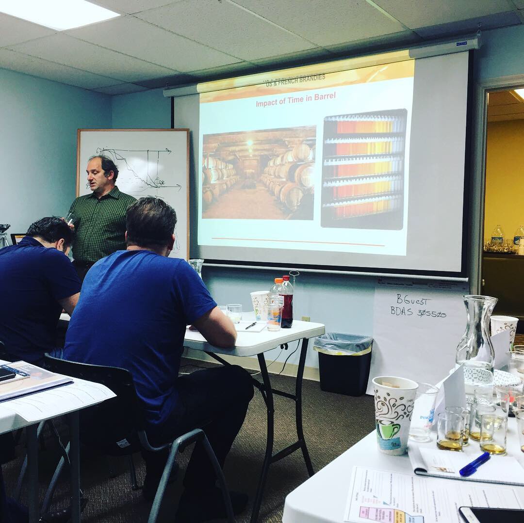 distilledliving's tweet photo. [swipe ⬅︎] A Day of BRANDY education with Dr. Dan Farber of Osocalis Distillery at Brewing &amp; Distilling Analytic Services. Expanding my horizons!
.
#alcoholscience #brewinganddistilling #osocalisdistillery #osocalis #craftbrandy #craftspirit #sensorytraining #distilledspirits https://t.co/8D7giYGROa