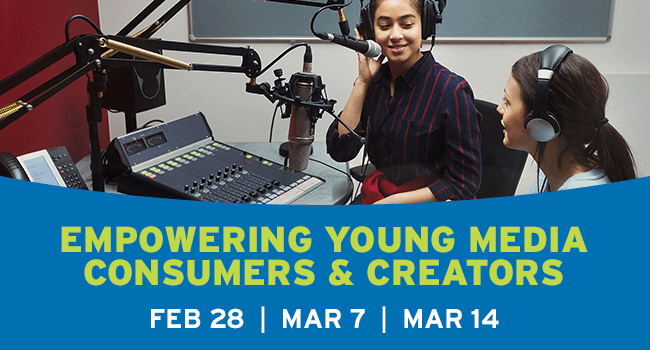 PBSWisconsinEdu's tweet photo. Part 1 of this exciting virtual learning event is happening tomorrow. Join us and delve into strategies for empowering young media consumers and creators. Register now! https://t.co/RrvAzAHFOB https://t.co/5XbRVY3uFm