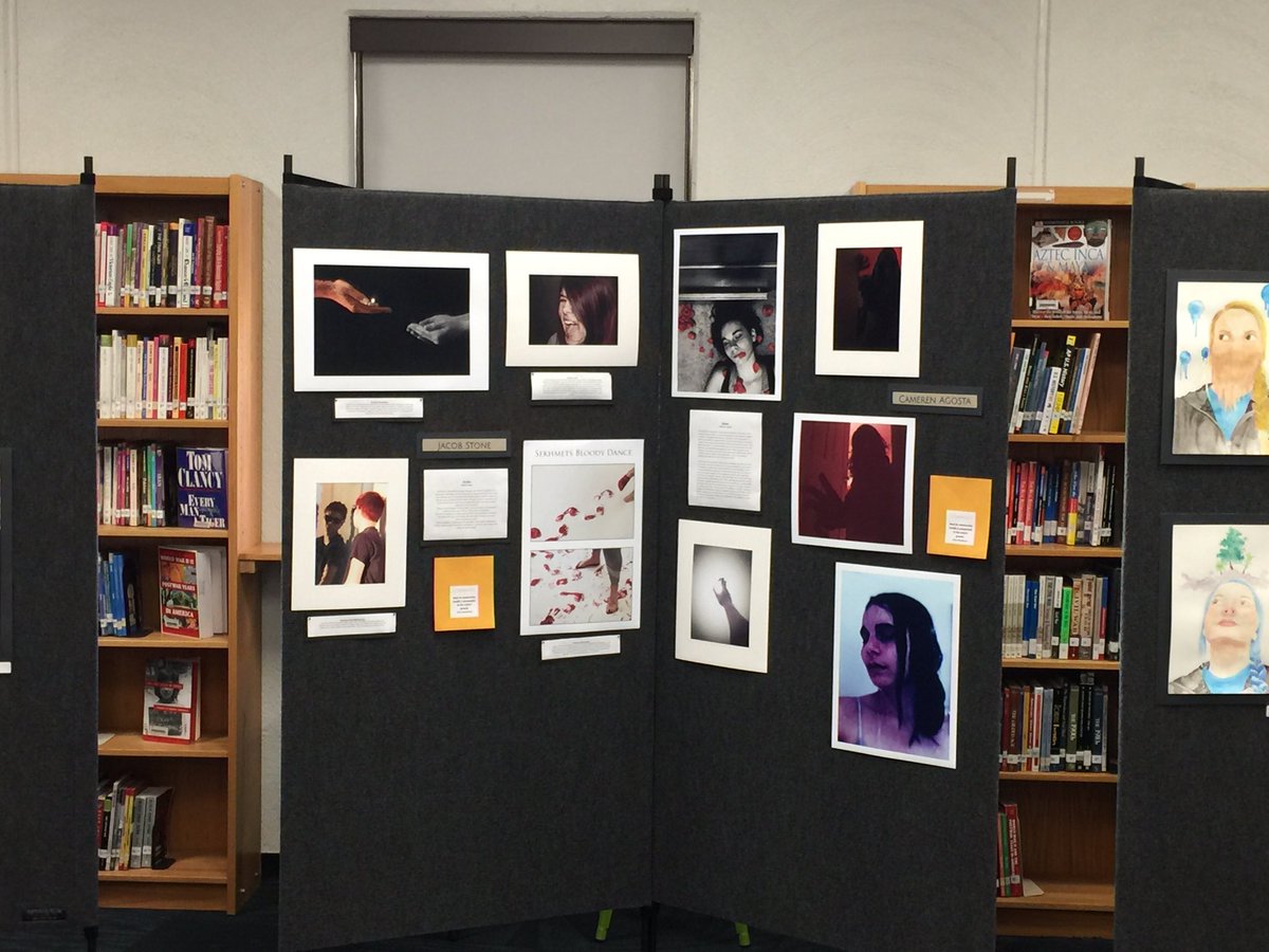 RussellSnell1's tweet photo. Great job NHS Art students. Your work is amazing. #NORTHWESTRISD#LOVELEARNLEAD https://t.co/46tFl6qRzV