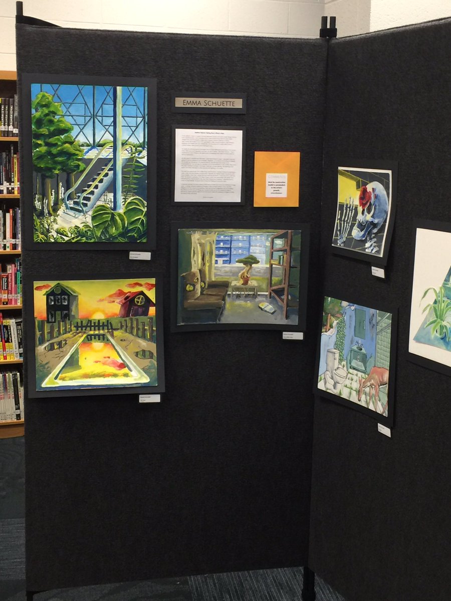 RussellSnell1's tweet photo. Great job NHS Art students. Your work is amazing. #NORTHWESTRISD#LOVELEARNLEAD https://t.co/46tFl6qRzV