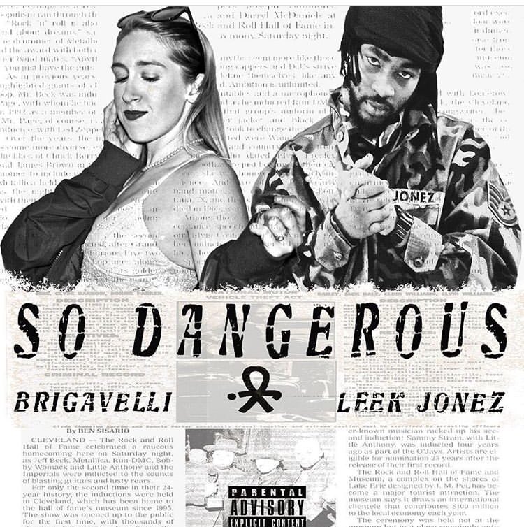Brigavelli's tweet photo. ‘SO DANGEROUS’ 
@Brigavelli &amp; @khaliqJones1 
Out now on all platforms!! 
#QuestionsforBernie 
#unclesam #apple #spotify https://t.co/ZvncjZsLyU