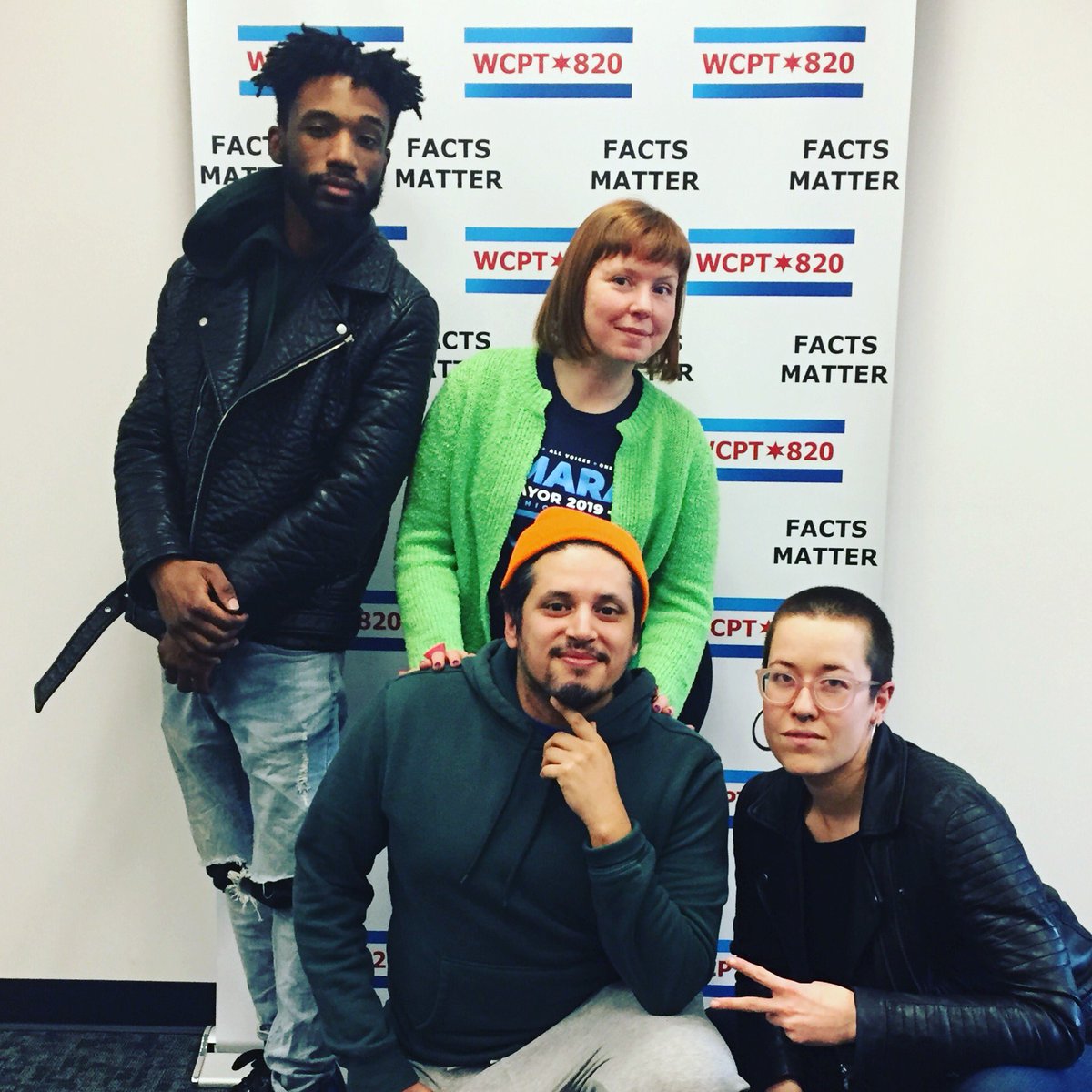 ToTheLeftRadio's tweet photo. We had an amazing pre-election show yesterday on @totheleftradio with guest co-host @ricardxgamboa, and our guests @EllenRebeccaM and @_CharlesPreston ! Watch before you vote: https://t.co/TvuW7juj4I #totheleft #womeninmedia #chimayor19 #chicago #politics #1u #twill #wcpt https://t.co/qZGXqYEb3h