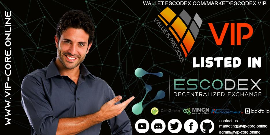 core_vip's tweet photo. Vip Coin is live on Escodex, trade and invest your money in Vip Coin, and you can earn dividends.https://t.co/1KarKZJo3p #escodex #masternode #crypto #PassiveIncome https://t.co/lN4I4QvXMj