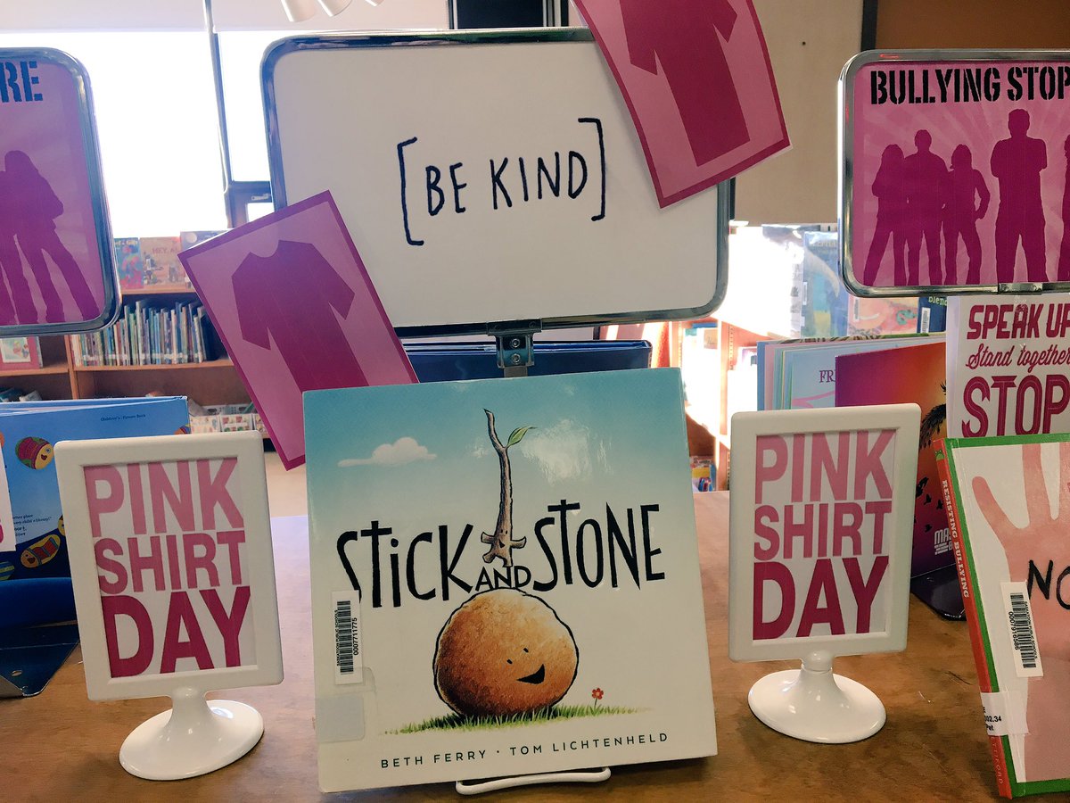 <a href="/JLALibrary/">JLA Library</a> encourages students to READ some of these great titles in preparation for #PinkShirtDay #ReadEveryDay #JLAschool #SpeakUp #StandTogether #StopBullying #ShowKindness #JLAreads