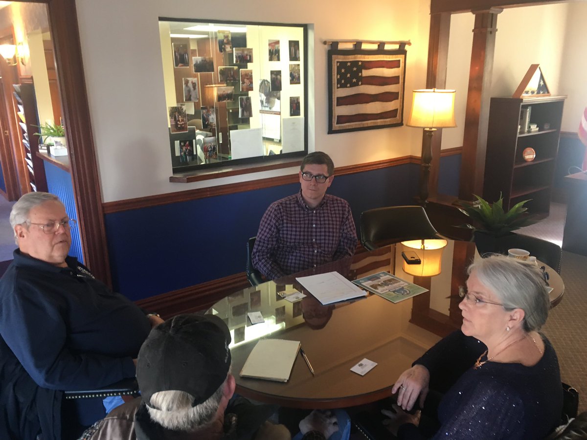 EckerRep's tweet photo. Met with Adams County Trout Unlimited and @fishandboat Commissioner Lewis today to discuss trout stocking and other items before the Game and Fisheries Committee #trout #fishing #resourcefirst https://t.co/eorBNJWOHU