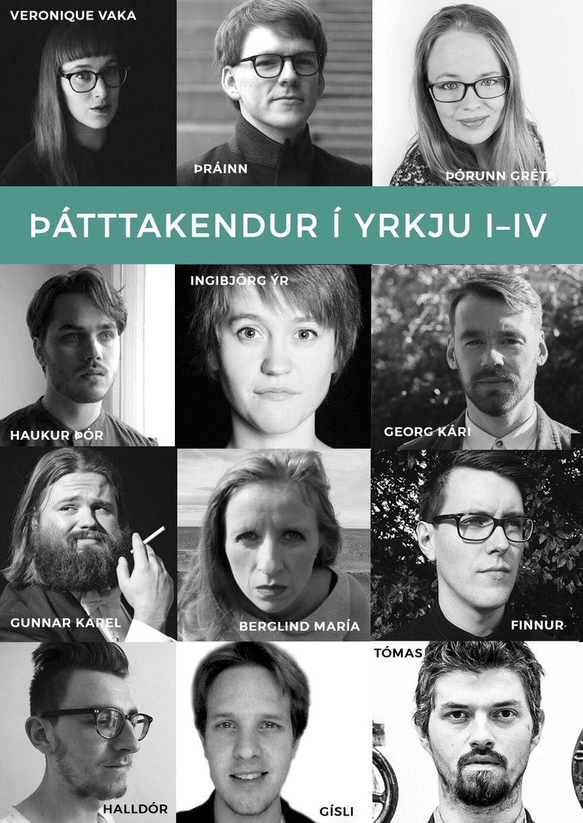Þetta frábæra fólk hefur allt tekið þátt í Yrkju. Vilt þú slást í hópinn? Meira á mic.is/wp-content/upl…