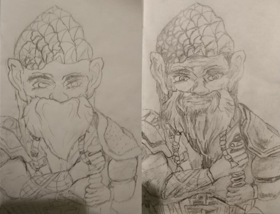 Patryk19349186's tweet photo. My own dwarf :)
#drawing #drawigsart #art #charackter #characterart #characterdesing #pencildrawing #pencilart #fantasyart https://t.co/lOG4hunySA