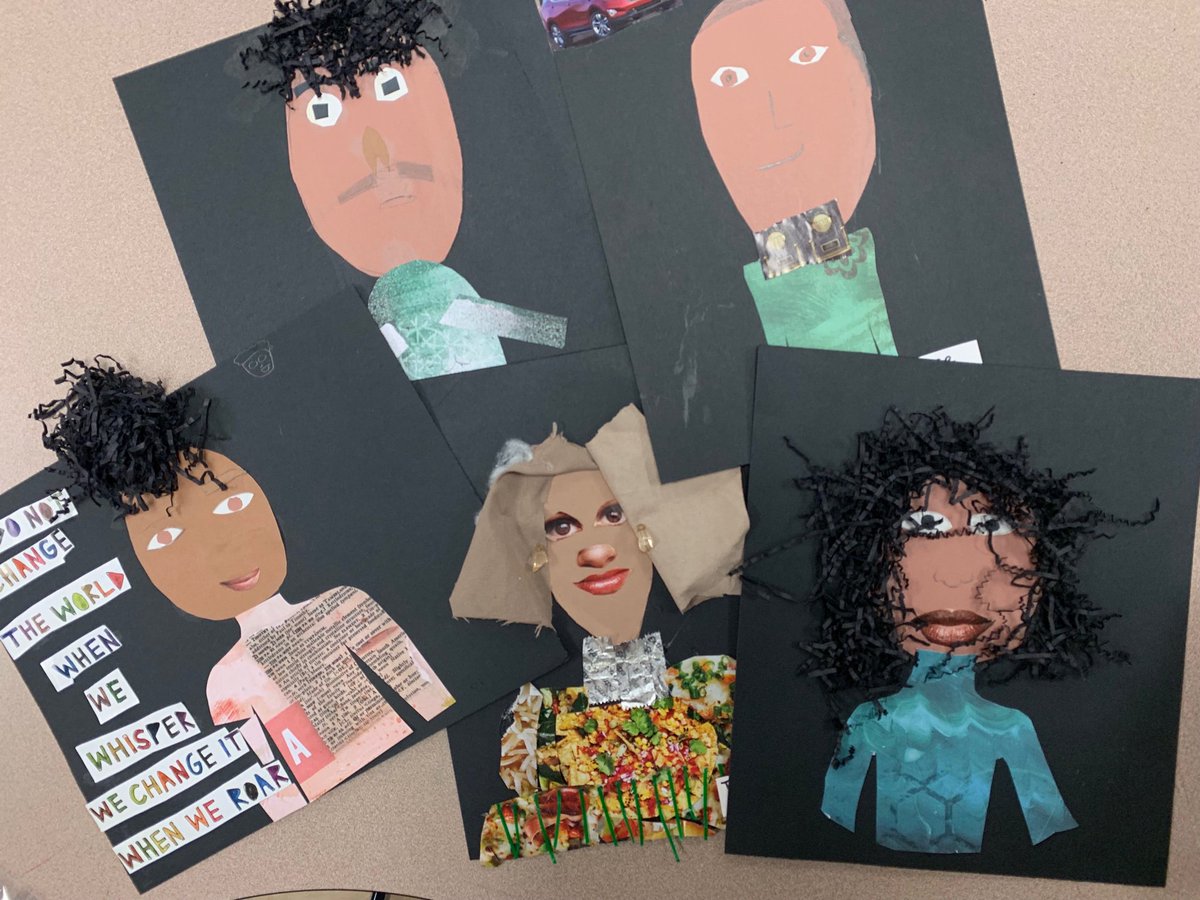 MsHolbert's tweet photo. Unit on Texture X Black History Month = The Selfie Project 
@MajorElementary

#arteducation #elementaryart 
@SpringISD https://t.co/lHD6pXuWAc