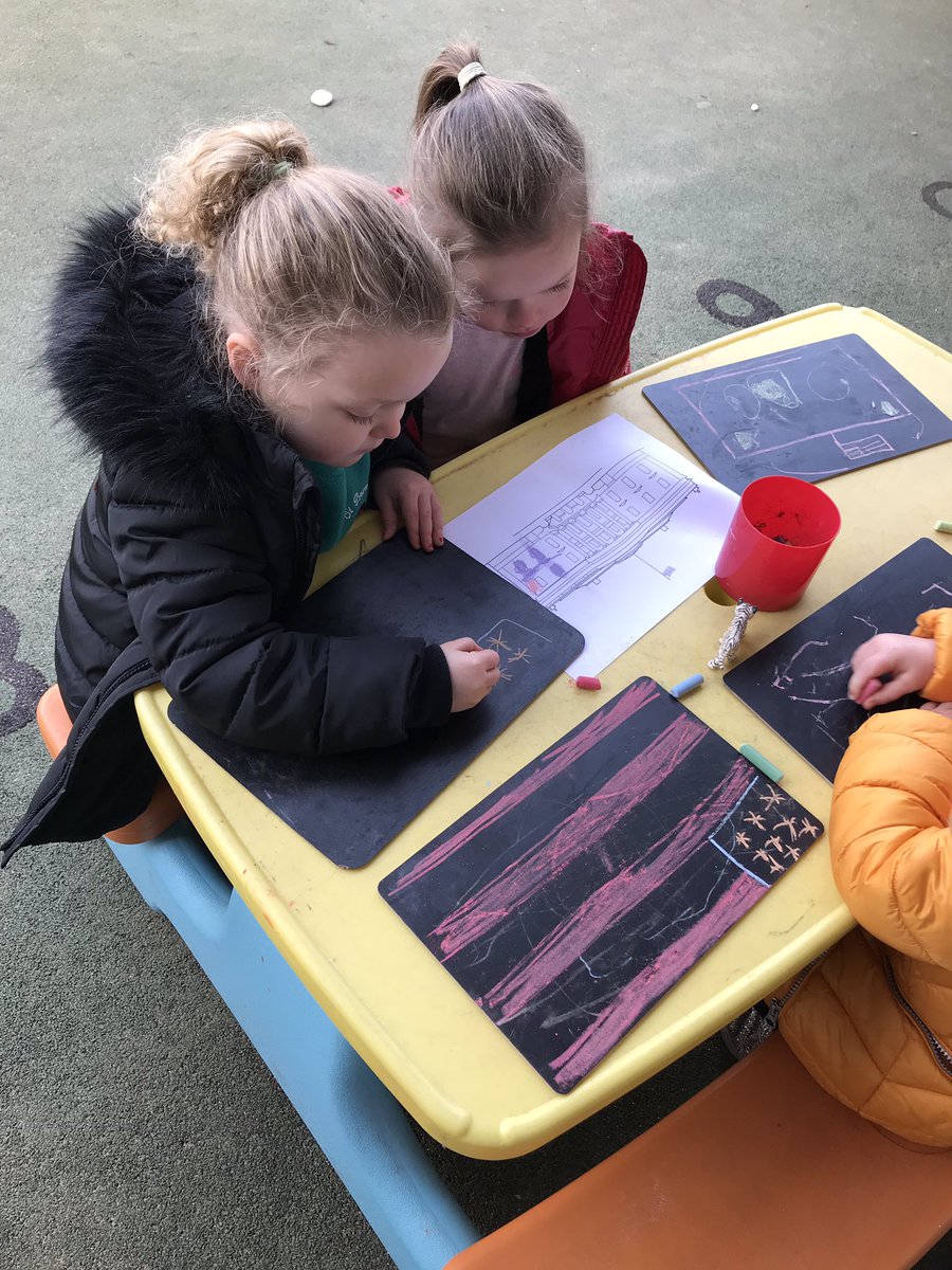 StBernNursery's tweet image. We are exploring America!! #copyingpatterns #americanflag #starsandstripes