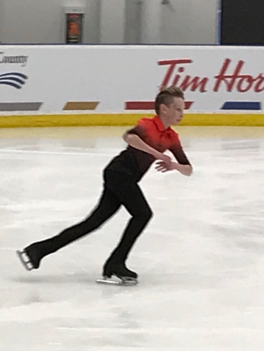 VBMonica6's tweet photo. Brennan Webb from @Team_EquipeNB #CGFigureSkating @2019CanadaGames skates a clean Short Program in Pre-Novice Men here in Red Deer.
Good job Brennan! #ThisIsOurMoment https://t.co/wf6KqTX62w