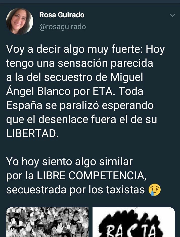 CarlosTxProject's tweet photo. Hola amigos de 
#MilleniumTVE no entiendo como llevan a un programa a una supuesta desequilibrada que compara a un sector de trabajadores con un grupo terrorista
Vaya tela @FPtaxiMadrid https://t.co/ENOhYe3wG9