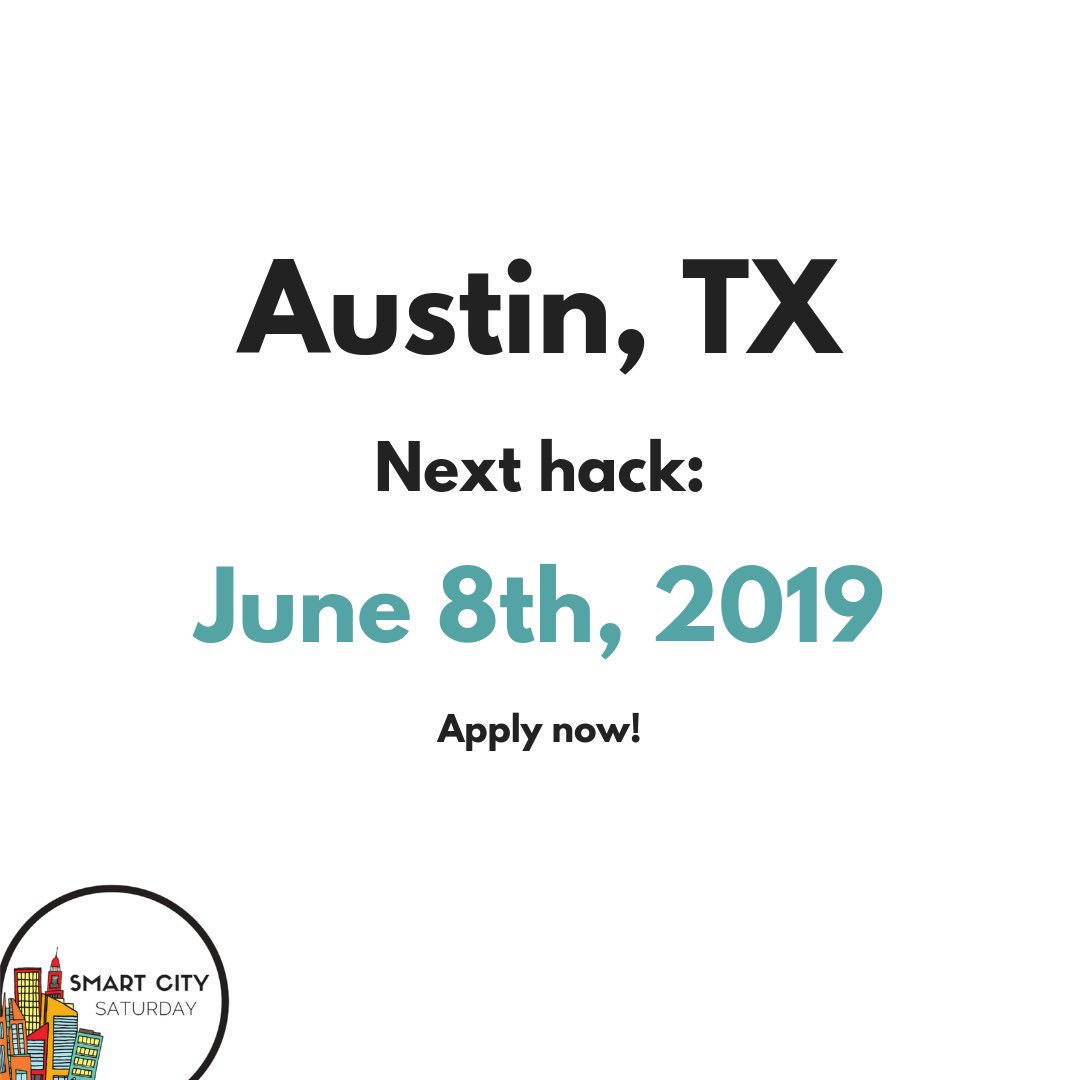 SmartCitySat's tweet photo. Austin Teens, are you ready to hack youth trafficking? Apply now to participate in our next hack on June 8th, 2019! (Link in bio)
.
.
.
#smartcities #austin #hackathons #sandiego #apply #teens #teenaction #innovation #witsnext #teenvoicesmatter  #future #projects https://t.co/BiDJAsj7A4