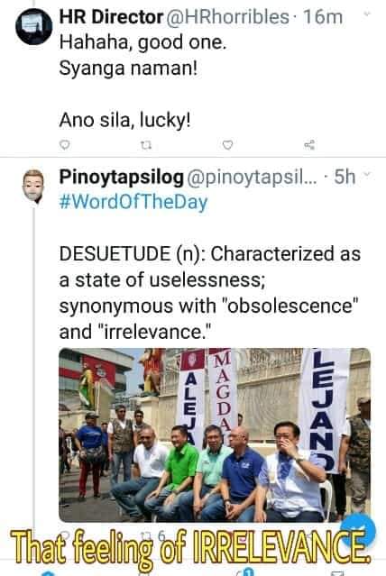 efrenmd's tweet photo. #PILIpiNOT
#MyFeb2019Post

1/2 May Singko Lokoloko nakita nagmamalimos ng kahit konting pagtingin. Mga Dongkol, wala ba man lang nagpaselfie sa inyo? Asan na yung dalawang epalista? Excuse si Samira baka hatakin niyo na naman sa loob ng Simbahan.

@pinoytapsilog
@HRhorribles https://t.co/qe6aDfaJdB
