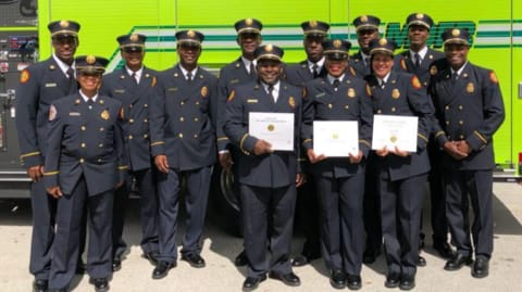Pfacharities's tweet photo. Congratulations to all the newly promoted Captains and Lieutenants for @MiamiDadeFire. Well deserved!! Keep promoting! #PFACharities #gearedupforfire #GameChangers #Miami #community #support #family #GivingBackIsWhereItsAt https://t.co/PseRNYXrKK
