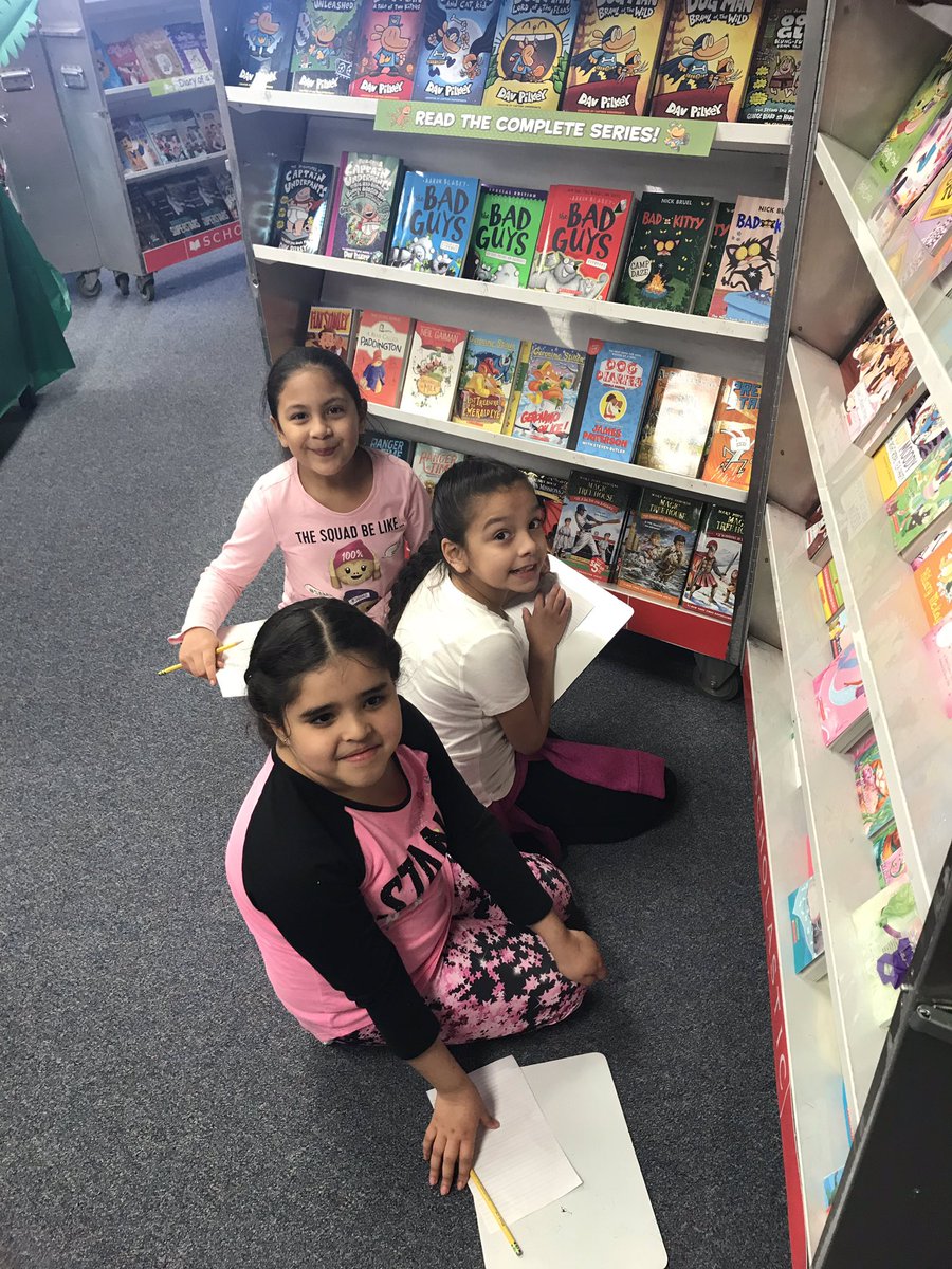 GNievesEDU's tweet photo. It’s book fair time! We are making a list of the books we want to shop for!#prideinside1819 #slaughterES #slaughterLC https://t.co/VPUGb5lSNi