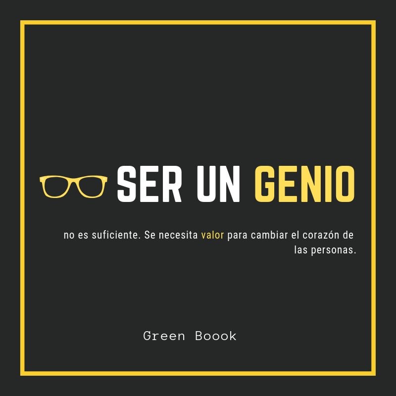 Aquí les dejo tres frases que me gustaron mucho de la película que ganó el #OscarAwards a mejor película ayer #GreenBook