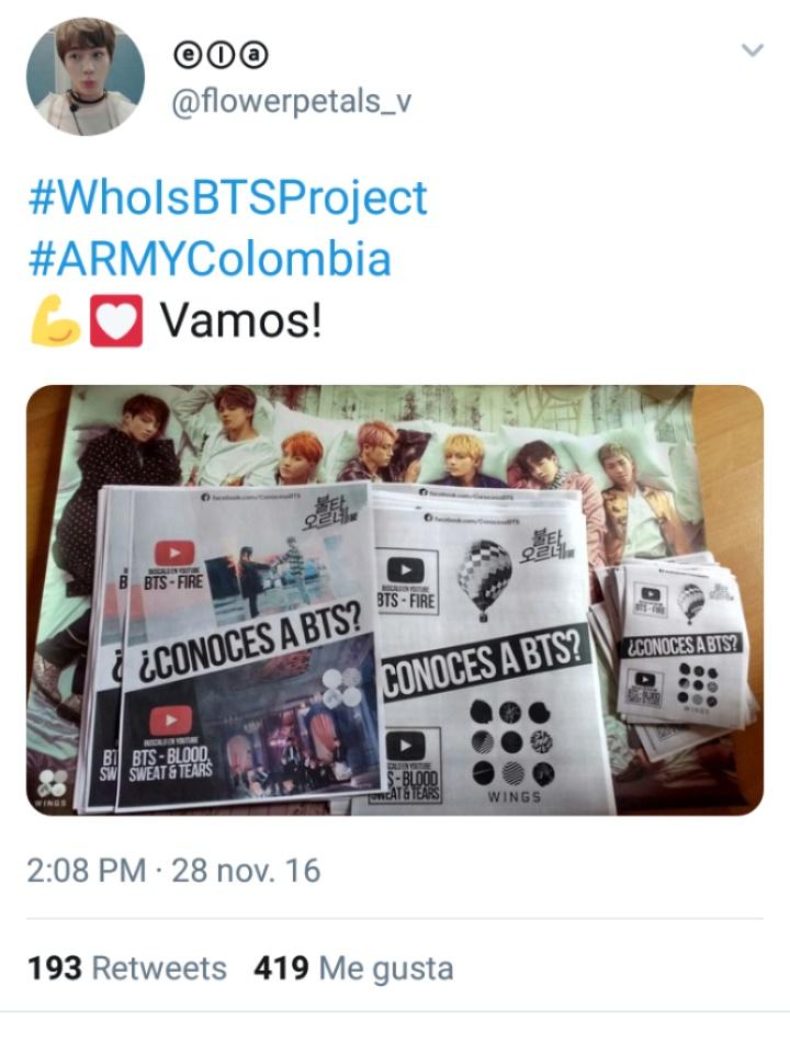 vero_SMT's tweet image. Para que vean que el modelo de folleto en INGLÉS que usaron para sus favs NACIÓ EN  LATAM ✍️ 
Podés entrar a #WhoIsBTSProject y verificar la información 🤥 NO cuesta nada dar créditos ....