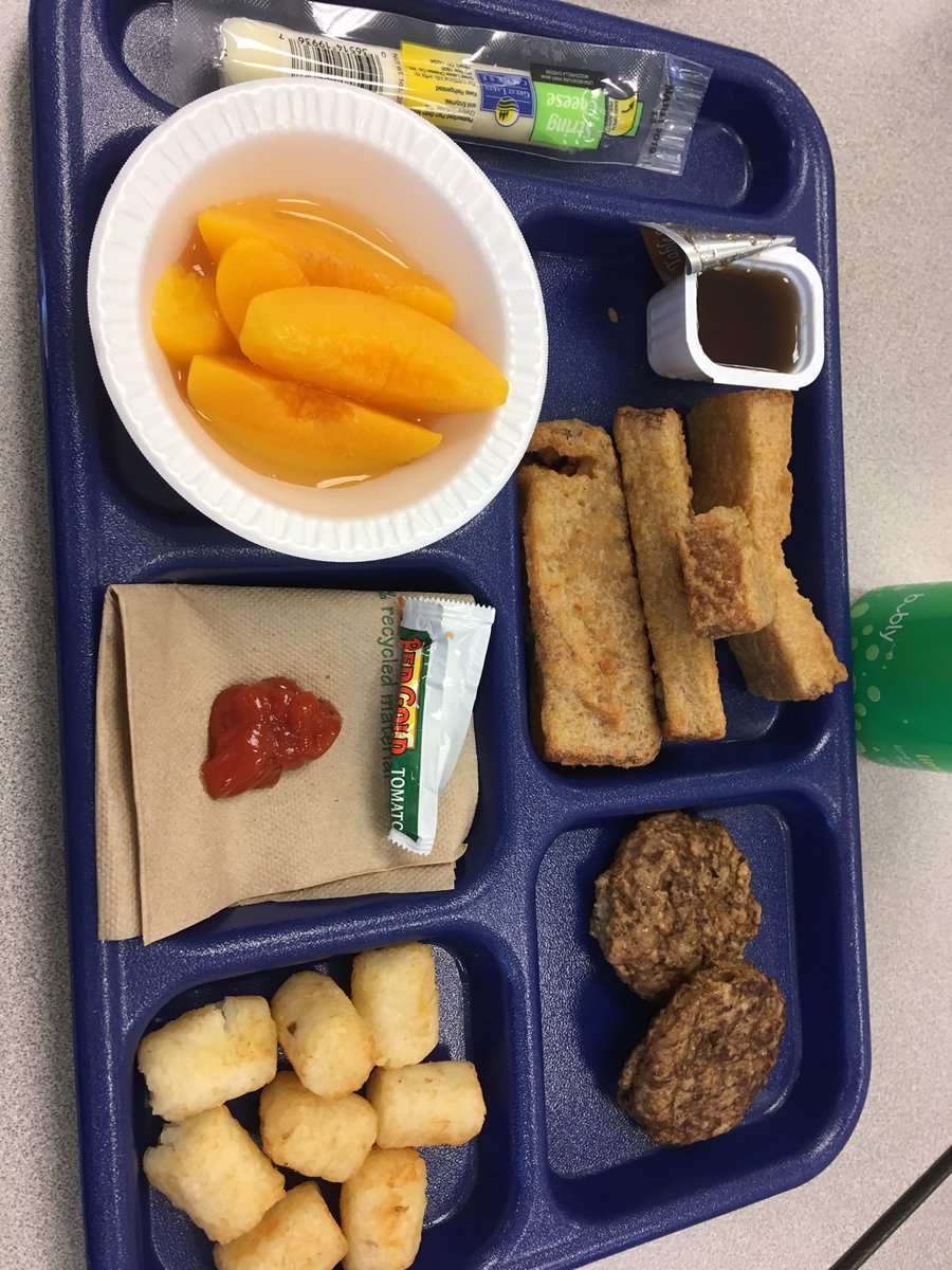 kaleadinclusive's tweet photo. Shadow Reason 3:
My student gave excellent lunch advice. French toast sticks for the win.... But seriously, how cool is it that I could see from another perspective for a full day? Every leader needs that opportunity. #leadinclusive @OakKnollMS https://t.co/18obH1xVH6