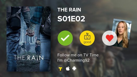 Nickakos's tweet photo. I've just watched episode S01E02 of The Rain! #tvtime https://t.co/CmyOxfULY5 https://t.co/cDBqqNABcb