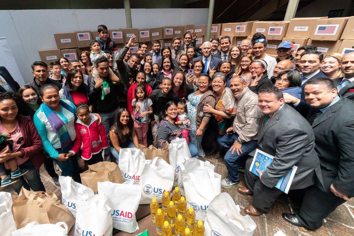 VP45's tweet photo. Venezuela, we are with you and we will remain with you until Libertad is restored. ¡Estamos con ustedes! #VenezuelaLibre https://t.co/6iHH3IrZse