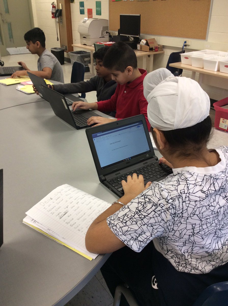 Ms_Croucher's tweet photo. While on a community walk to find examples of how lights keep us safe, we noticed that some areas could use more light. We are writing letters to the @CityBrampton to persuade them to install stadium lights, street lights, traffic lights, and park lights in our neighbourhood. https://t.co/YF6K2cCl3S