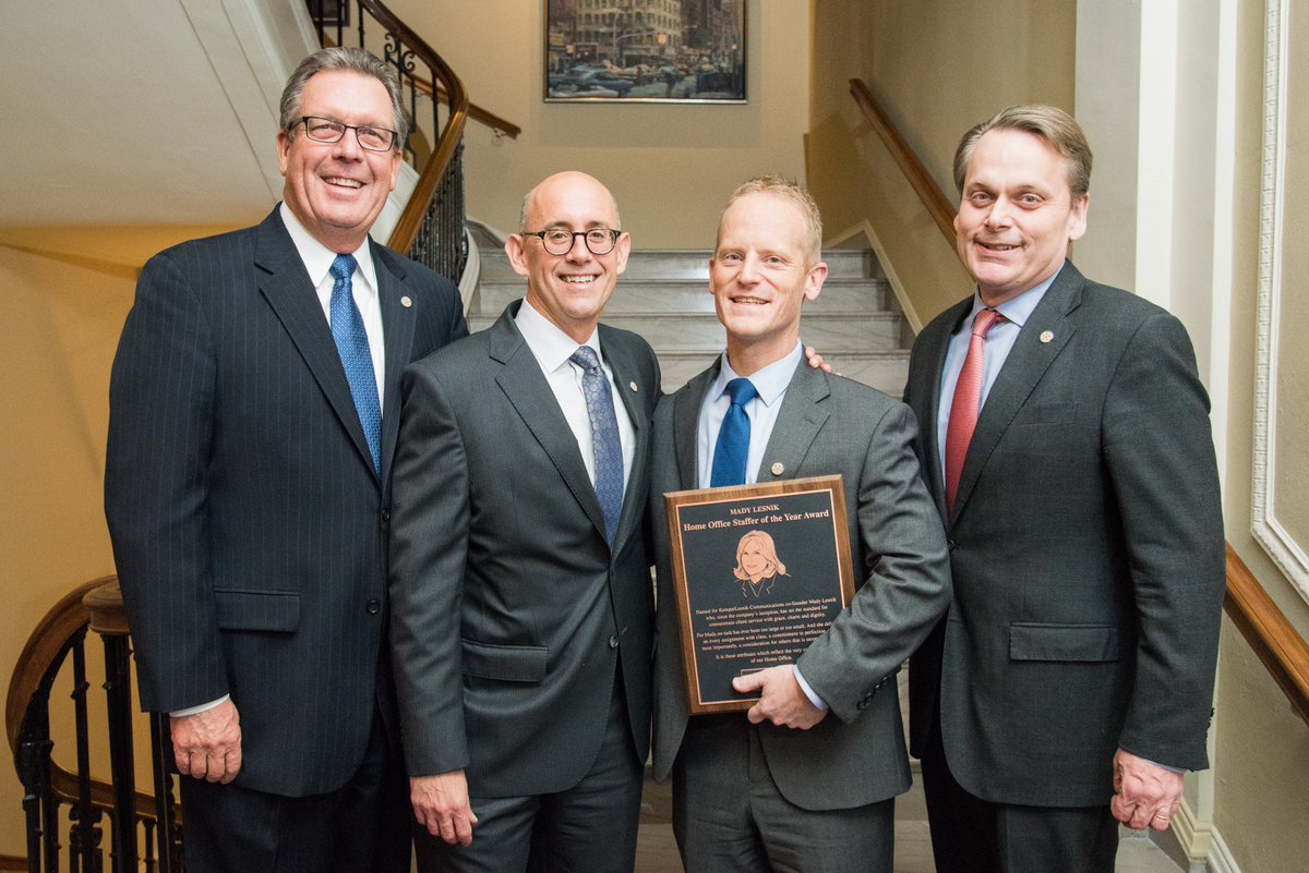 Congratulations to Bryan Howell, Director of Financial Planning &amp; Analysis, who was named the 2018 Mady Lesnik Home Office Staffer of the Year. Bryan embodies the core values of KemperSports &amp; constantly delivers best in class service. #ThisIsKemperSports