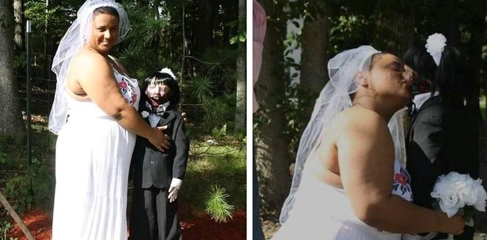 se casa con su muñeca zombie