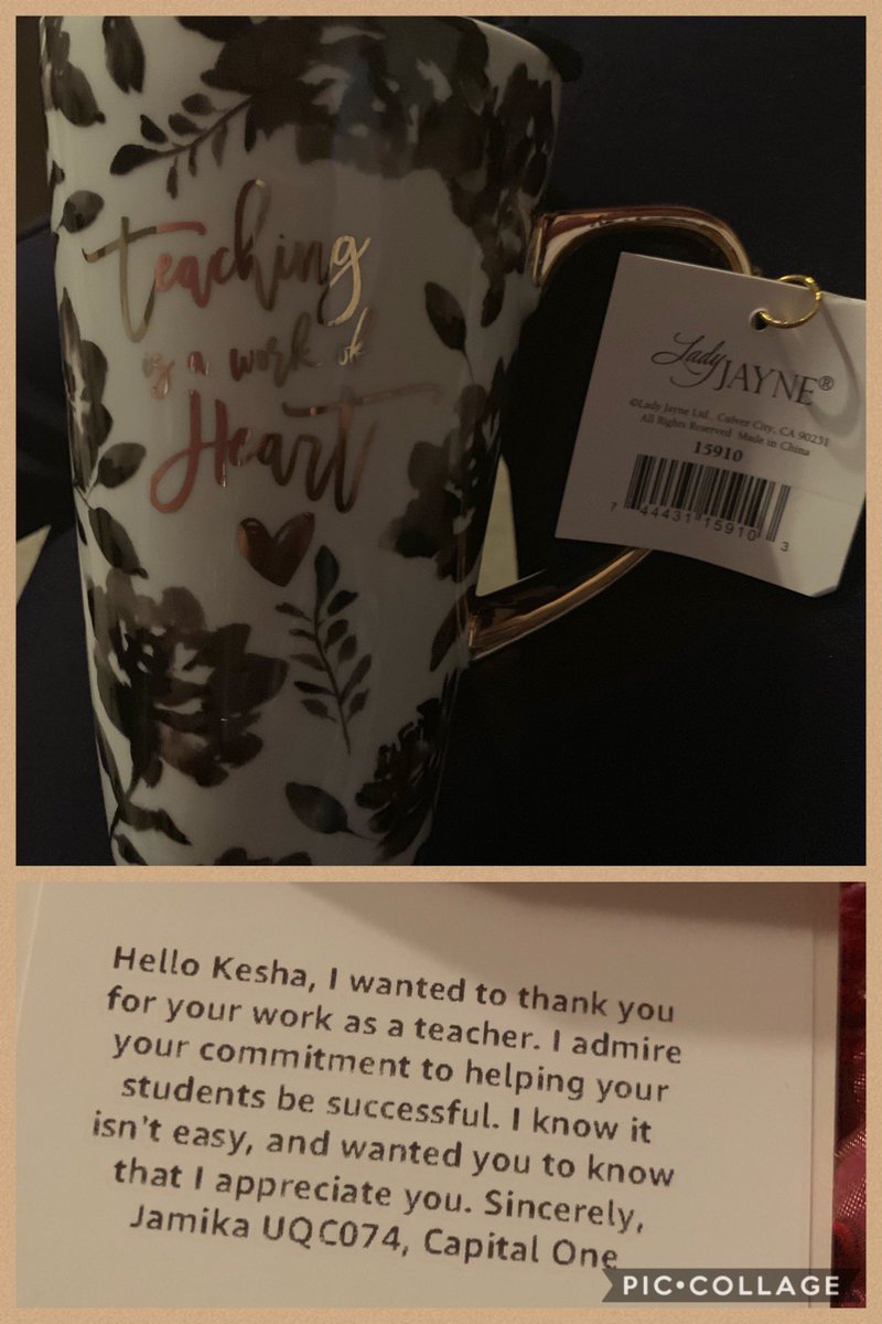 kesha_hill5's tweet photo. Capital One has a customer for life. Came home to an Amazon box with this gift inside #CapitalOne #WhatsInYourWallet #ThankYouJamika #Feels #SmallThingsMeanALot @CapitalOne https://t.co/SaKgO2dbej