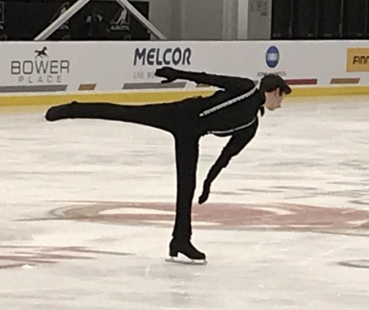 VBMonica6's tweet photo. Tyler Bishop @Team_EquipeNB #CGFigureSkating @2019CanadaGames completes his Pre-Novice Men’s Short Program here in the Gary W. Harris Canada Games Centre. #thisisourmoment. Great skate Tyler! https://t.co/e2u0jbirpE