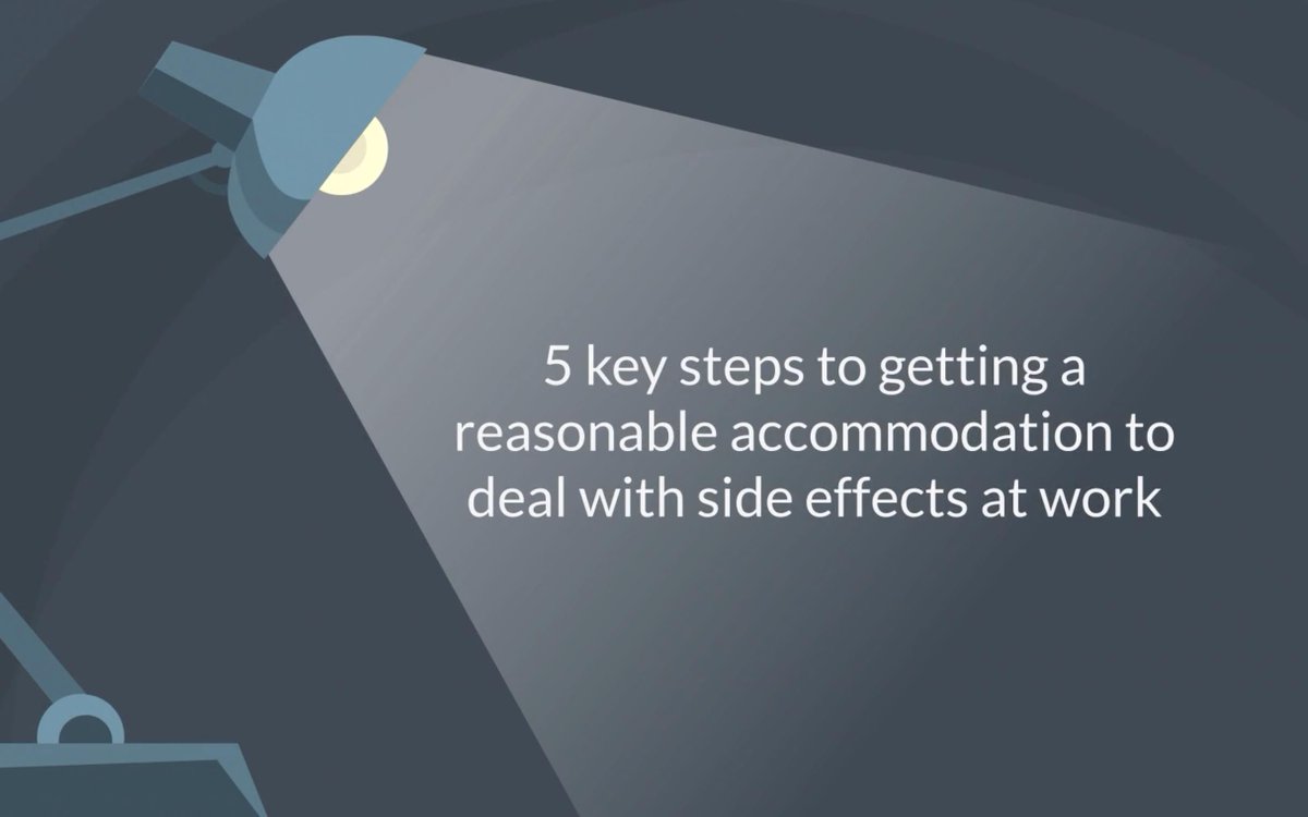 TriageCancer's tweet photo. Dealing with side effects of cancer treatment at work? Our newest animated video tackles how #ReasonableAccommodations may help. Watch now: https://t.co/MnoaOS5s6s #cancerandwork #cancerresources https://t.co/yjQ5vUiOtV