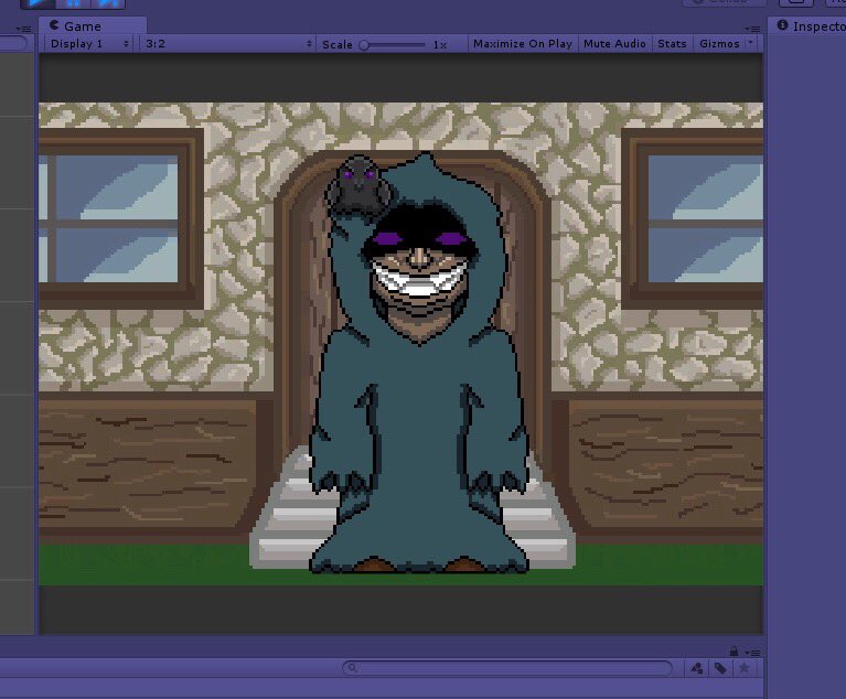 adarxmin's tweet photo. For goodness sake stop scaring me creepy rode guy, also donโt be game jumping!
I forgot I put him there for testing purposes ๐
Also this is a sneak peek of the building in โMy Missing Partnerโ more coming soon!
#indiegame #indiedev #pixelart #indiegames #myart #gamejumping https://t.co/VwD7ZjpQPw