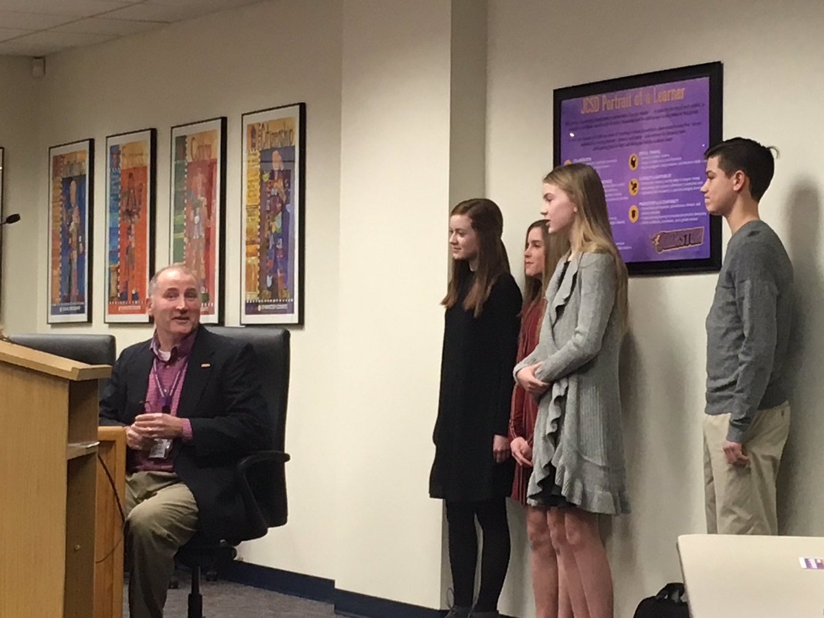 cmites's tweet photo. So proud of these @JCSD_SMS 7th grade students who have combined personal passion projects into a school-wide anti-vaping campaign. Along with Principal Billings they presented it to the JCSD School Board. #AuthenticLearning at its best @BarlowAllison @cmites https://t.co/HHk0p5pLWA