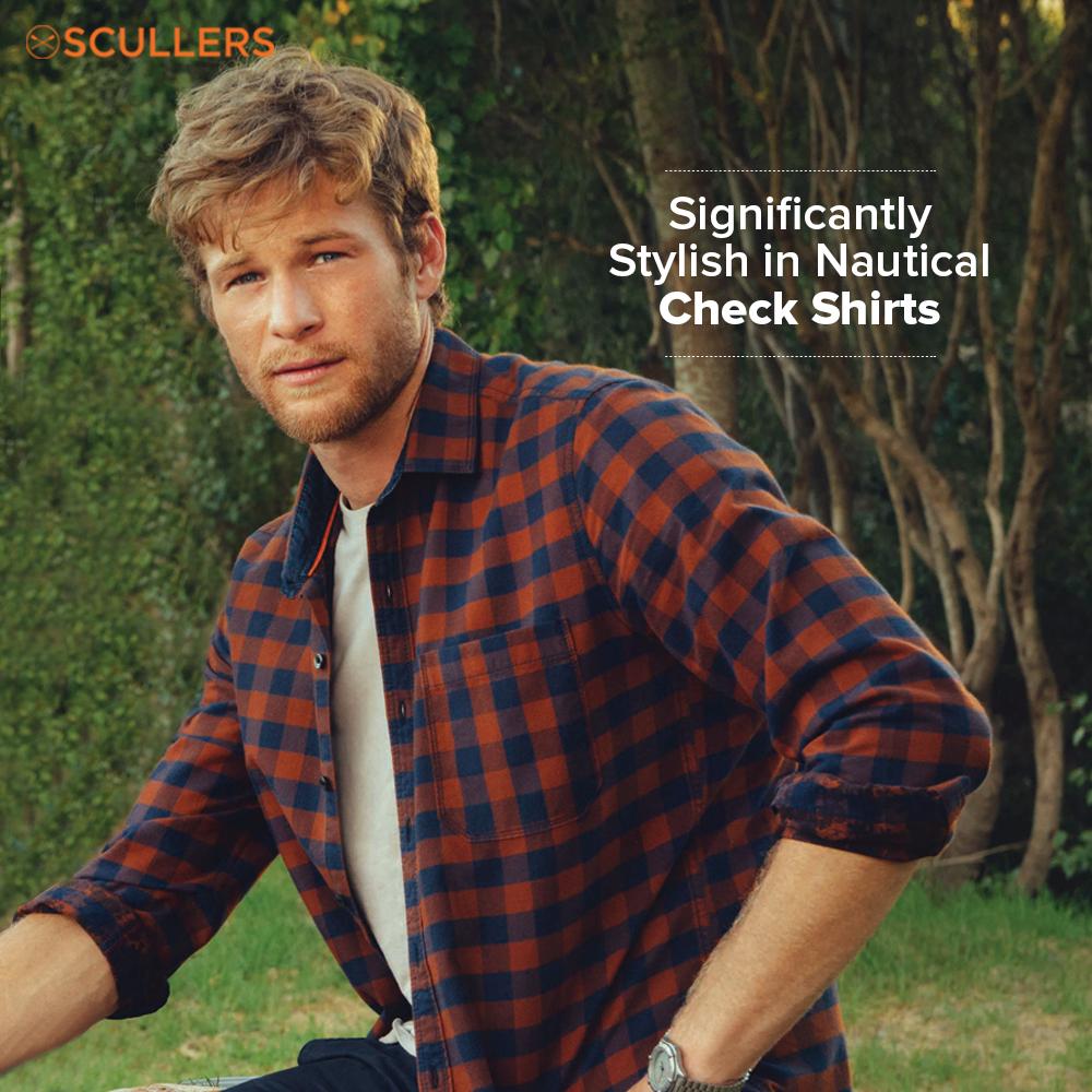 Scullers_IN's tweet photo. Pair a check shirt from our Nautical collection, with a navy trouser to stand out at your weekend rendezvous.
#MyScullers https://t.co/HrW1hIP0se