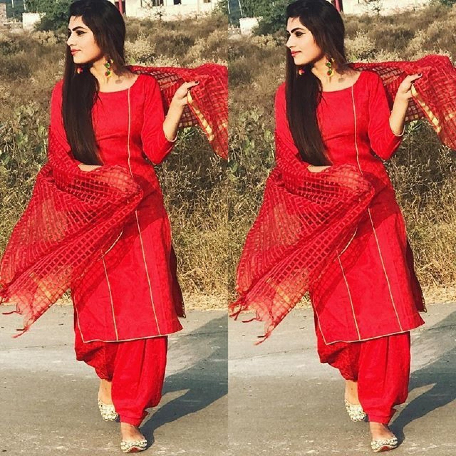 punjabi suit simple plain punjabi suit simple classy punjabi suit simple  style Indian Suits Punjabi | Red salwar suit, Patiala suit designs, Salwar  suits simple