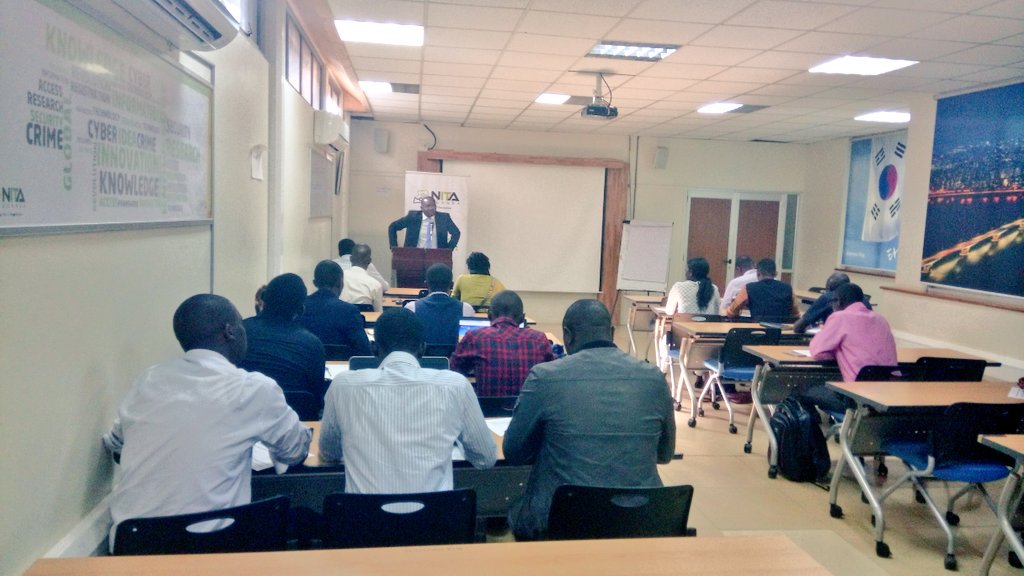 This morning we are thrilled to host journalists for a training geared at orienting them with cyber security skills as well as creating awareness on the existing cyber laws. #DigitizeUG