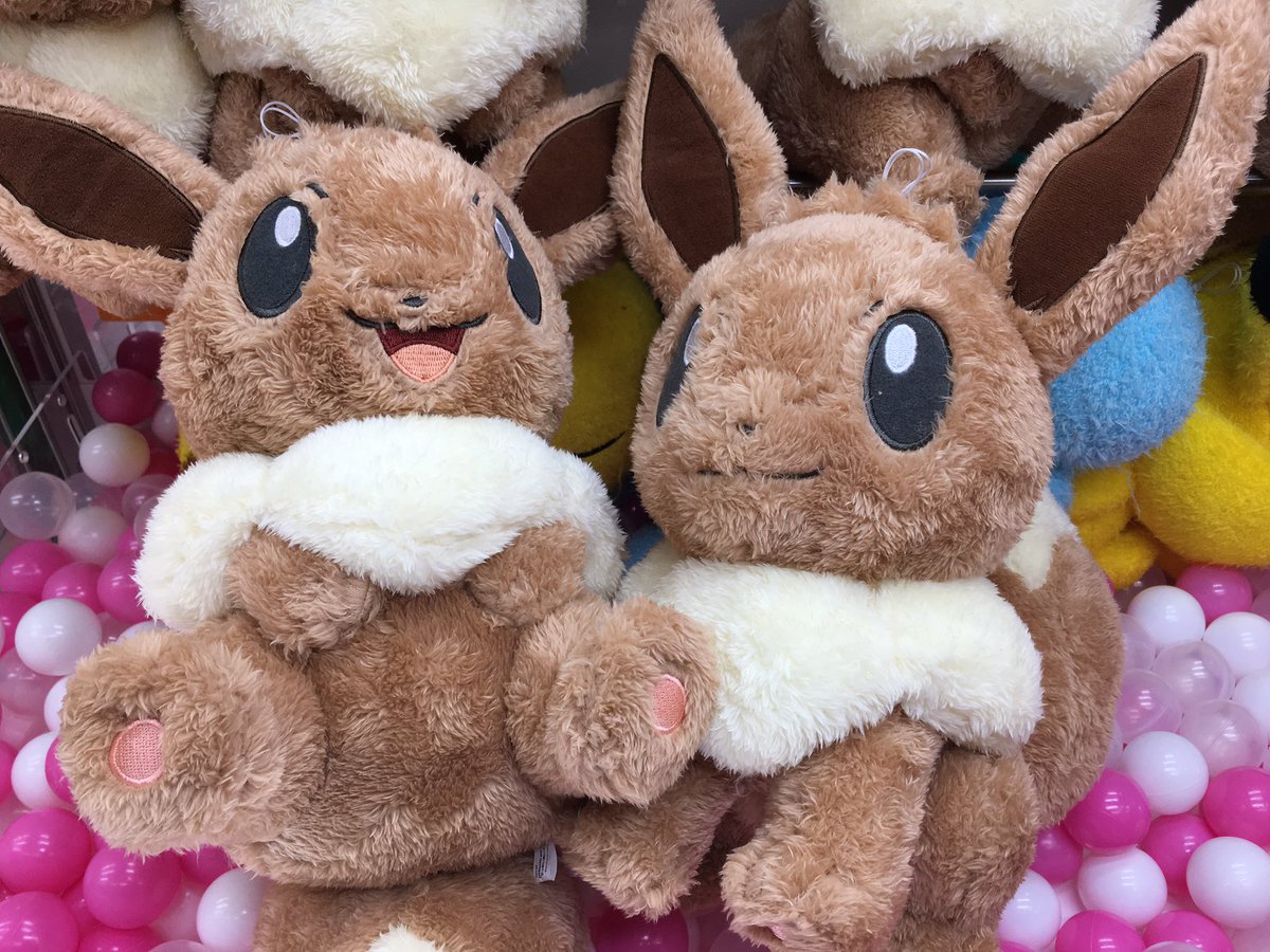 タイトーステーション所沢店 على تويتر プライズ 本日入荷 ポケモンライフ With イーブイ でっかいぬいぐるみ とびきりフワフワ 生地のイーブイです モフモフ タイトー所沢 ポケモン イーブイ