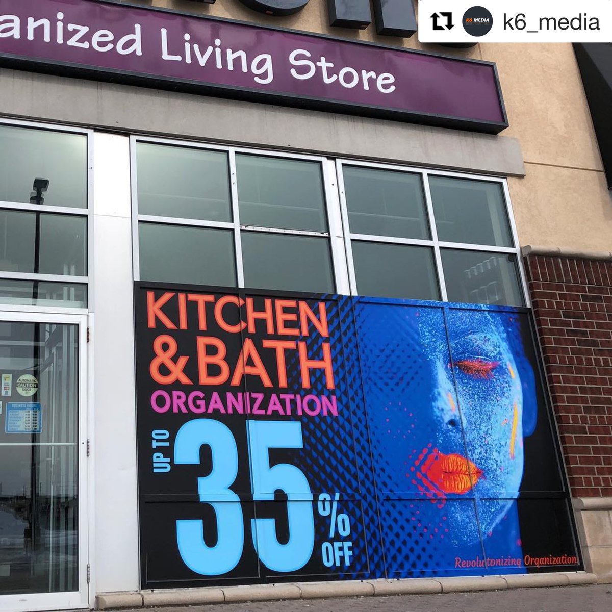 Drytac's tweet photo. We love seeing what @k6media does with our  #ReTac - a permanently peelable print media! https://t.co/ru9kRLhziy