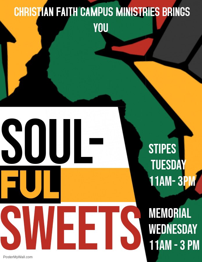 CFCM_WIU's tweet photo. Ending Black History Month with a Bang, Come satisfy your sweet tooth at CFCM’s Bake Sale, you won’t be disappointed! https://t.co/0lvdpfAWEl