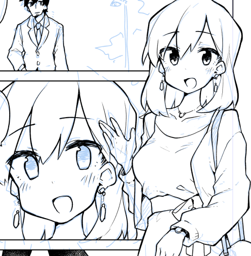 美人に描けて嬉しい 