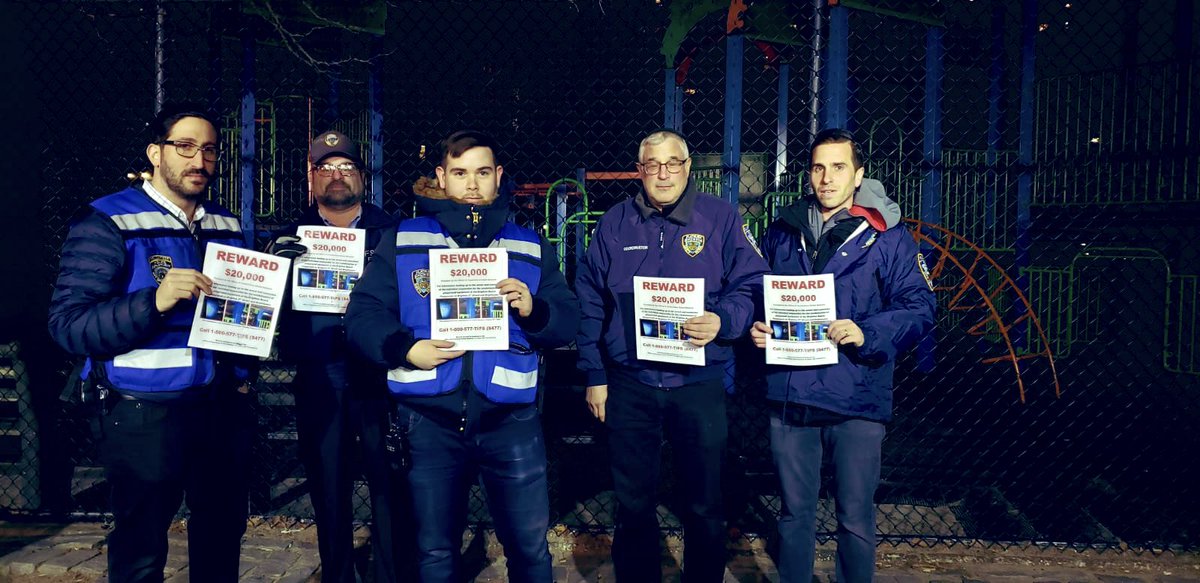 ChaimDeutsch's tweet photo. Community leaders, constituents, &amp; local organizations have teamed up with me to offer a $20K reward for information leading to the arrest &amp; conviction of the perpetrator.

TY @FlatbushShomrim &amp; @ERGSafetyPatrol for distributing these notices at the park today.

#NoPlaceForHate https://t.co/YDSrUkZm8k