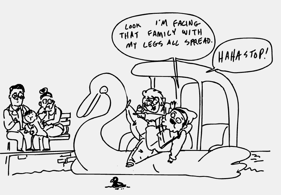 SmallnakedSeans's tweet photo. We went swan boating this weekend on Echo Park Lake.  #romantic #swan #swanboats https://t.co/8X91K7TfQW