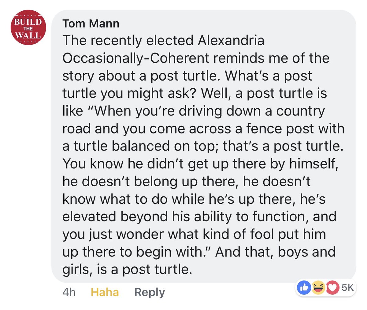 SouthernGrl310's tweet photo. Comment posted on Facebook in response to https://t.co/KPB4QMPK3k @greggutfeld thought you’d find humor in this https://t.co/fRa4hORtQP