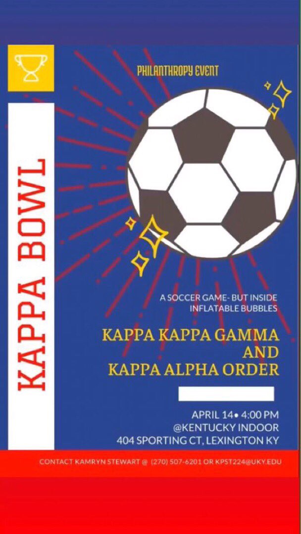 Our spring philanthropy event Kappa Bowl with <a href="/kentuckykkg/">Kappa Kappa Gamma</a> is quickly approaching! Make sure your fraternity/sorority is signed up and ready!