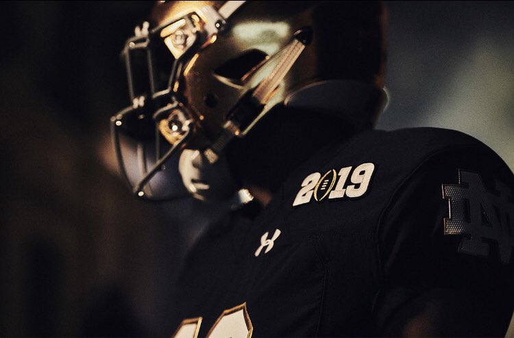 BrockBrames's tweet photo. First look @NDFootball’s unworn @CFBPlayoff National Championship #RushForGold uniforms...never saw them released because they never made it past the @CottonBowlGame... (via Kirk Roush on @Behance) @PhilHecken @UniWatch https://t.co/sOoJWhwOcJ